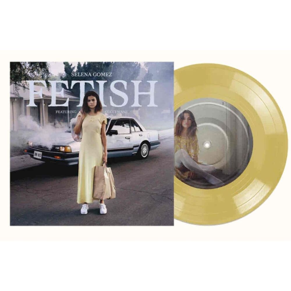 Selena Gomez Fetish Yellow Limited Edition Color Vinyl Record Size 7 inch MINT